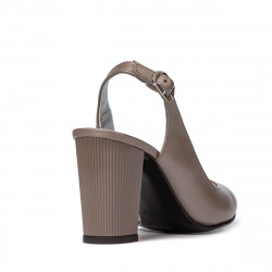 Sandales femme 1281 cappuccino nacré
