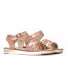 Sandales femme 5067 rose nacré combiné