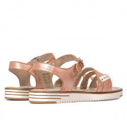 Sandales femme 5067 rose nacré combiné