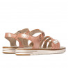 Sandales femme 5067 rose nacré combiné