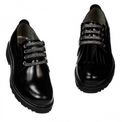 Chaussures casual femme 6025 vernis noir