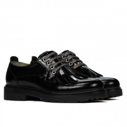Chaussures casual femme 6025 vernis noir