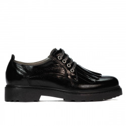 Chaussures casual femme 6025 vernis noir
