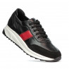 Chaussures de sport femme 6030 noir+rouge