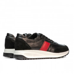 Chaussures de sport femme 6030 noir+rouge