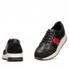 Chaussures de sport femme 6030 noir+rouge