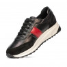 Chaussures de sport femme 6030 noir+rouge