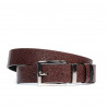 Ceinture femme 19m noir+python bordeaux (bicolore)
