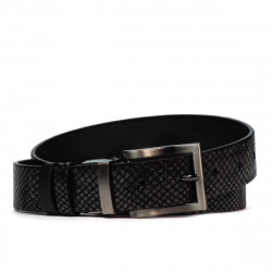 Ceinture femme 18m noir+python noir