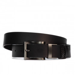 Ceinture femme 18m noir+python noir