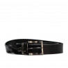 Ceinture femme 18m noir+python noir