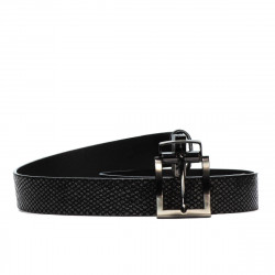 Ceinture femme 18m noir+python noir