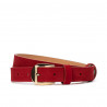 Ceinture femme 01m rouge velours