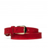 Ceinture femme 01m rouge velours