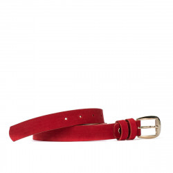 Ceinture femme 01m rouge velours