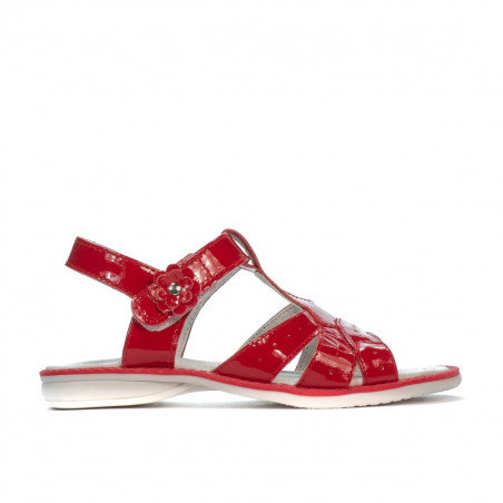 Sandales enfants petits 18c vernis rouge