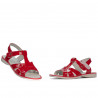 Sandales enfants petits 18c vernis rouge