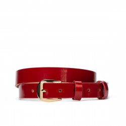 Ceinture femme 01m vernis rouge
