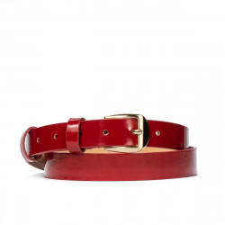 Ceinture femme 01m vernis rouge