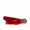 Ceinture femme 01m vernis rouge