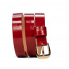 Ceinture femme 01m vernis rouge