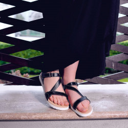 Sandales femme 5039 noir lifestyle