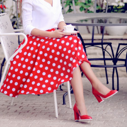 Chaussures élégantes/casual femme 1254 vernis rouge lifestyle
