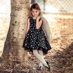 Chaussures enfants petits 62c vernis noir+beige lifestyle