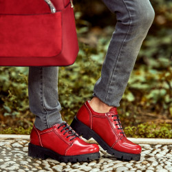Chaussures enfants 158 vernis bordeaux