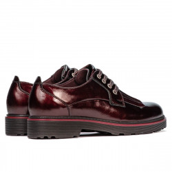 Chaussures décontractées femme 6025 vernis bordeaux
