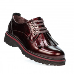 Chaussures décontractées femme 6025 vernis bordeaux