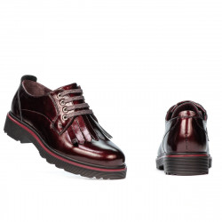 Chaussures décontractées femme 6025 vernis bordeaux