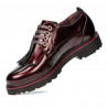Chaussures décontractées femme 6025 vernis bordeaux