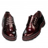 Chaussures décontractées femme 6025 vernis bordeaux