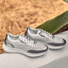 Chaussures de sport femme 6024 argenté+blanc