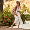 Sandales femme 5070 marron+argenté