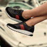 Chaussures de sport femme 6030 noir+rouge
