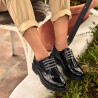 Chaussures casual femme 6025 vernis noir