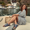 Sandales femme 5069 bleu électrique