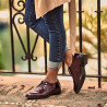 Chaussures décontractées femme 6020 vernis bordeaux