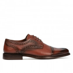 Chaussures élégantes homme 880 en cognac combiné