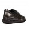 Baskets femme 6024 argenté+noir