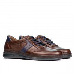 Chaussures casual/sport homme 919 marron combiné