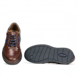Chaussures casual/sport homme 919 marron combiné