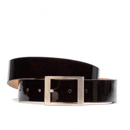 Ceinture femme 02m vernis bordeaux