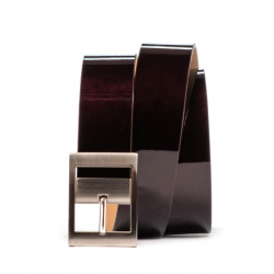 Ceinture femme 02m vernis bordeaux