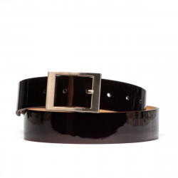 Ceinture femme 02m vernis bordeaux