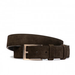 Ceinture hommes 05bc marron velours
