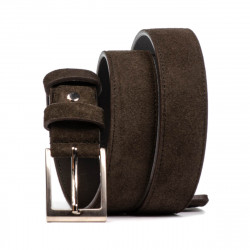 Ceinture homme 05bc cuir velours café