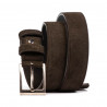 Ceinture homme 05bc cuir velours café